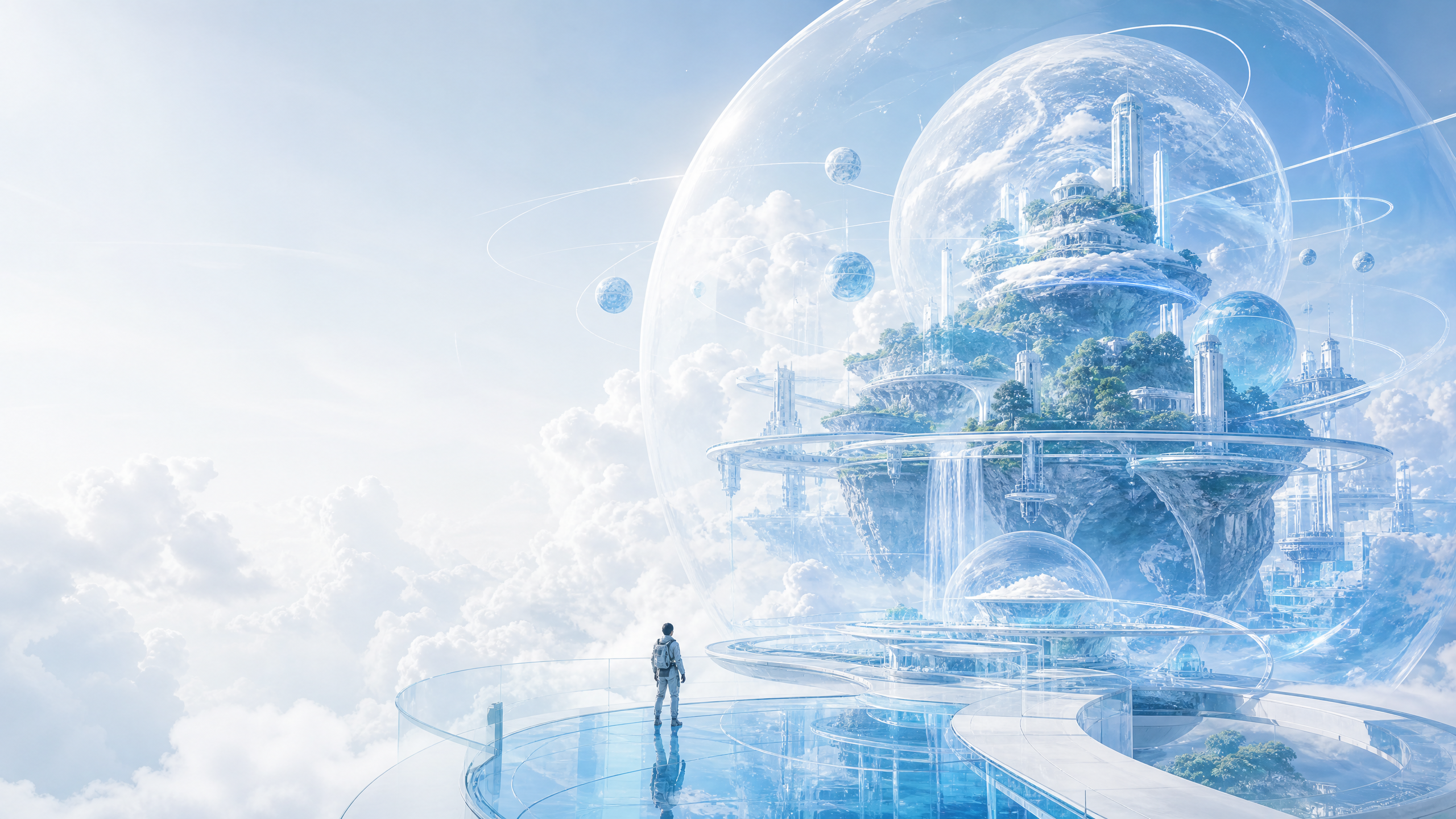 A luminous digital space